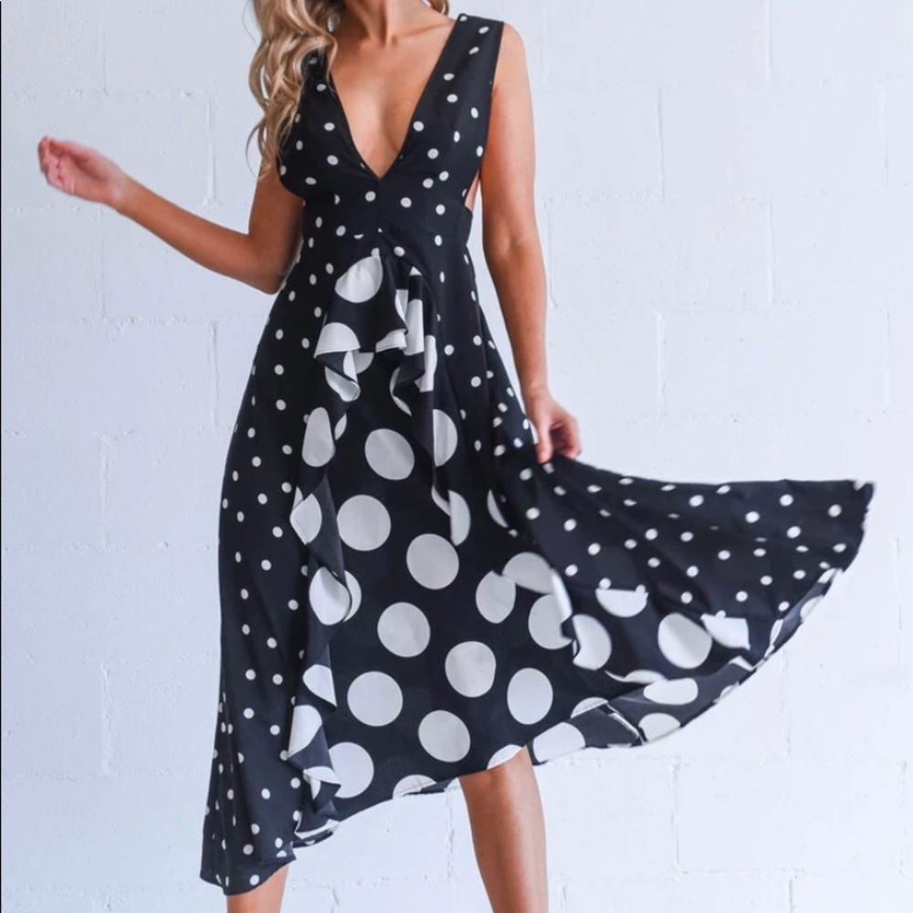 Polka dot Topshop dress